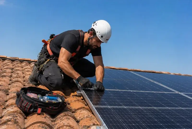 Maintenance et monitoring de panneaux solaires au Hézo